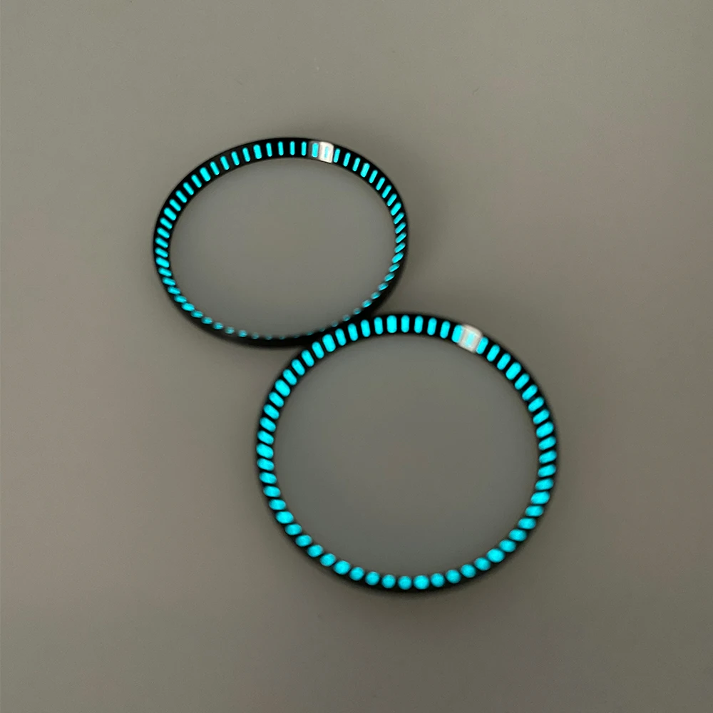 حار بيع 316L الفولاذ المقاوم للصدأ SKX007 ملء سوبر C1 الأخضر والأزرق مضيئة ساعة الفصل الدائري