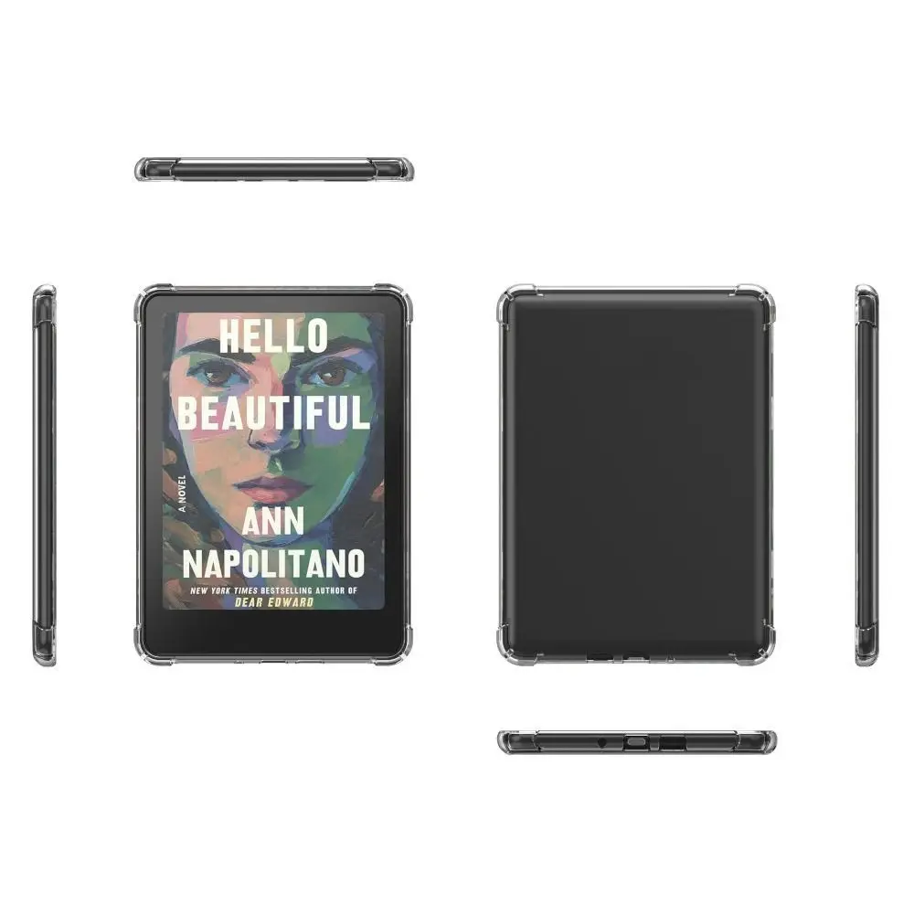 Funda EReader antiarañazos de 7 pulgadas, carcasa trasera de Airbag anticaída para Kindle Paperwhite 12a generación 2024/Colorsoft Signature Edition