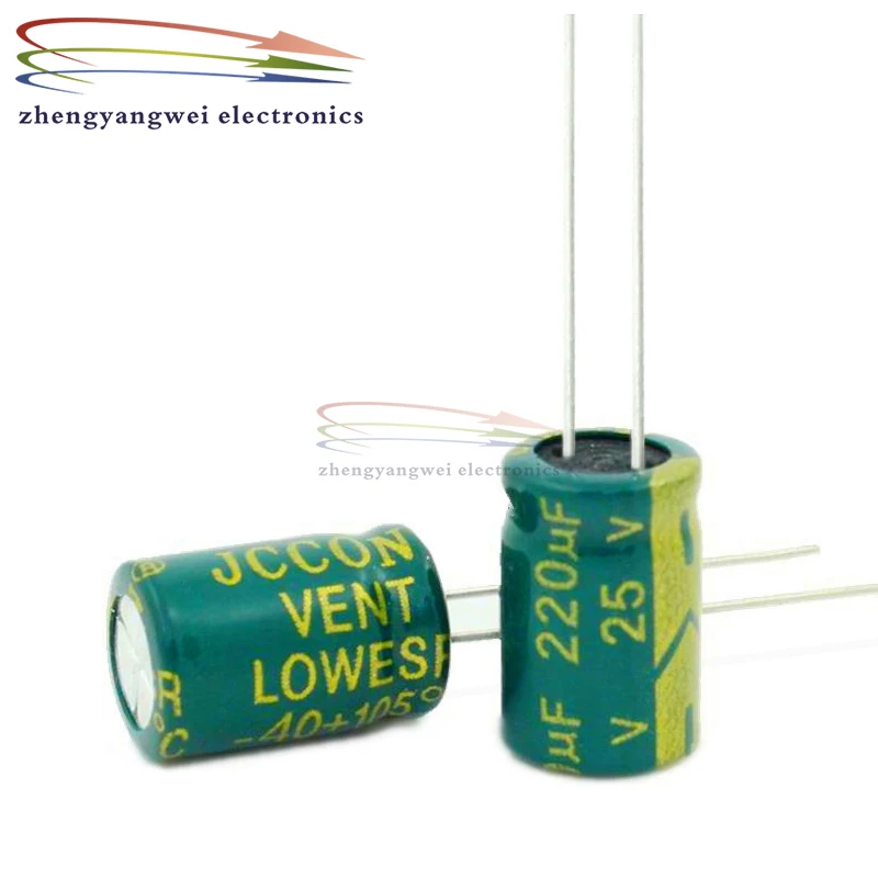 

500pcs 8x12mm 25v 220uf Aluminum electrolytic capacitors