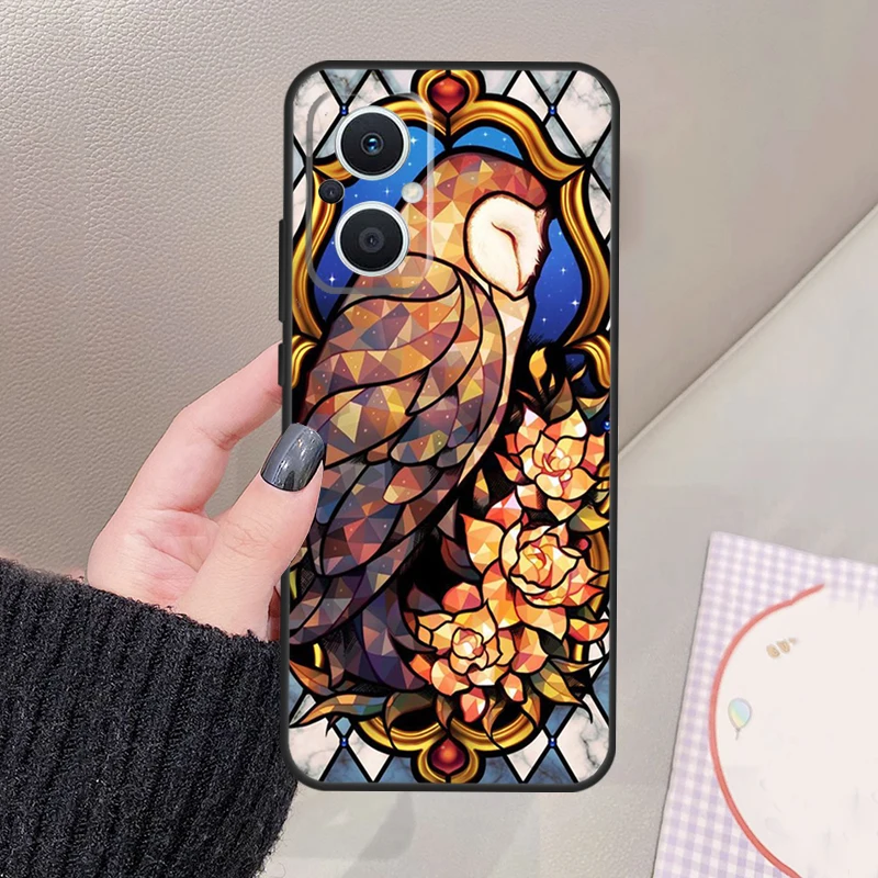 Stained Glass Painting Case For OPPO Reno 7 8 6 Lite 2Z 3 4 5 Z 8T OPPO Find X6 Pro X3 Lite X2 Neo X5 Pro Cover