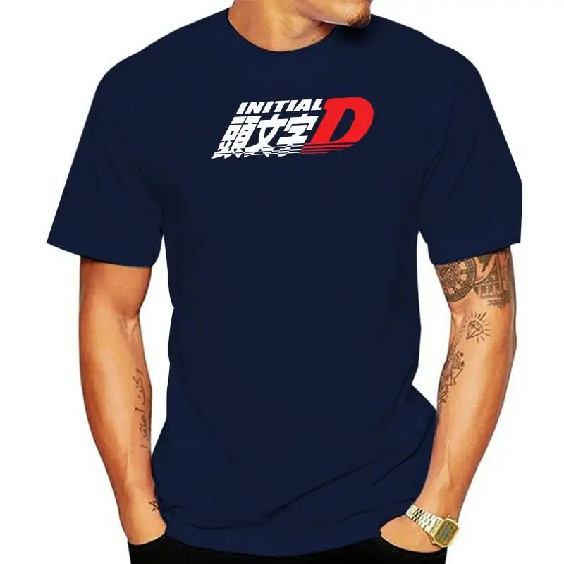 Birthday Logo Initial D Anime Manga Drift Race JDM Tees Shirt Mens 6XL Short Sleeved Yellow Round Neck Shirt