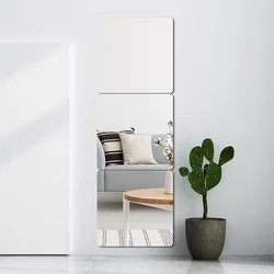 20X20cm Acrylic Flexible Mirror Sheets mirror wall sticker Wall adhesive mirrors Self Adhesive Mirror Tiles Wall mirror stickers
