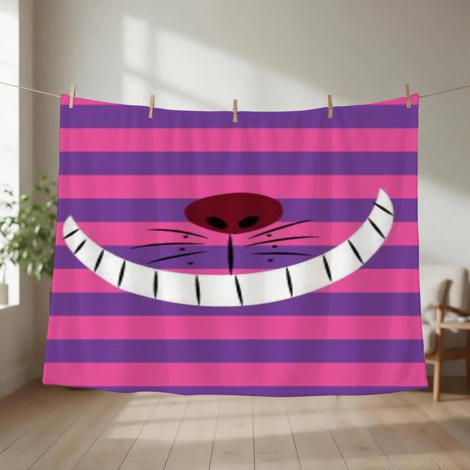 New Big Smile Throw Blanket couch cozy soft plush fuzzy picnic outdoor blanket