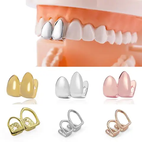 Hip Hop Rock Teeth Caps Teeth Decor Teeth Cover Case Grills Tooth Cap Rapper Top Bottom Tooth Grills Custom Fit Teeth Grillz