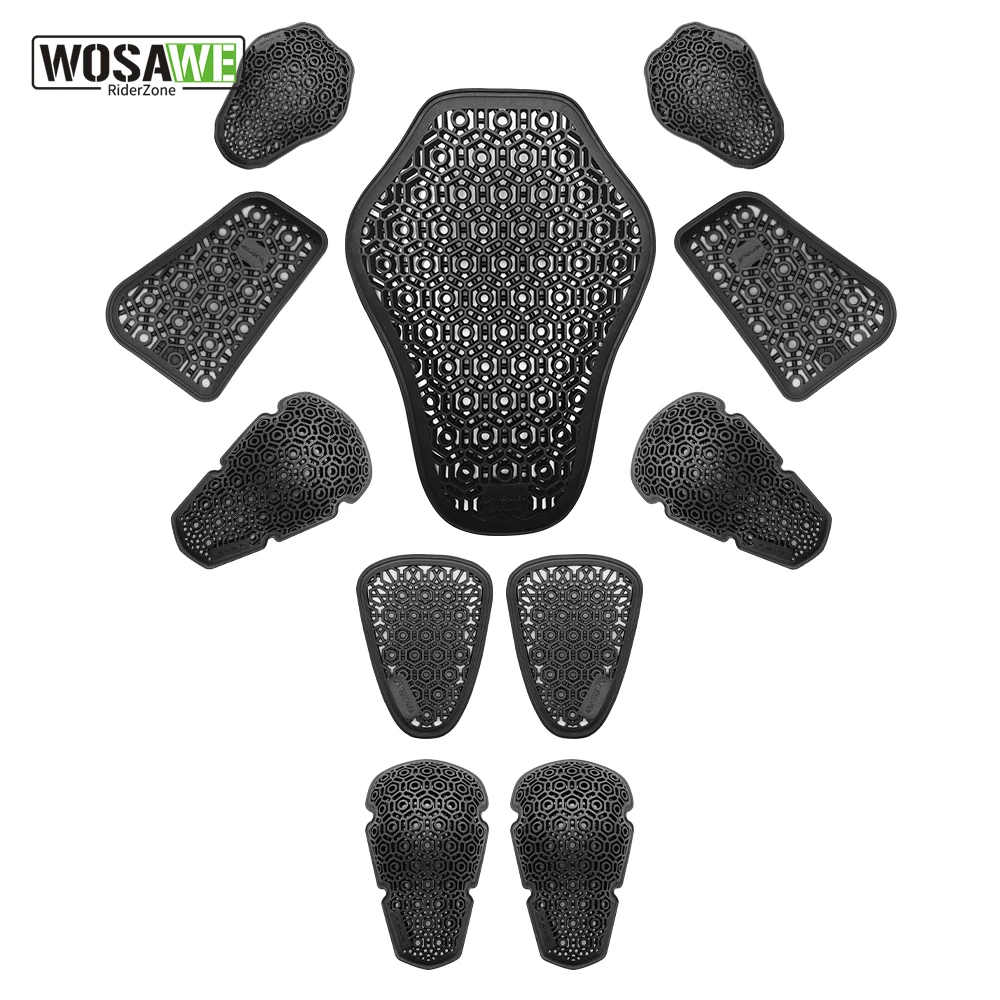 WOSAWE Motorcycle CE1 Insert Back Protector Moto Protective Gear Motorbike Riding Motorcycle Equipment