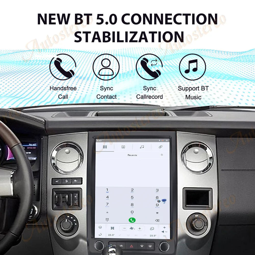 Android13 Carplay Car GPS Navigation For Ford Expedition 2015-2017 Tesla Style Head Unit Multimedia Player Auto Stereo Car Radio