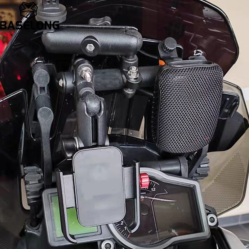 Для Ducati Multistrada 950/1200/1260/V2 2015-2016-2017-2018-2019-2020-2021-2022-2023-2024 Держатель кронштейна для навигации GPS