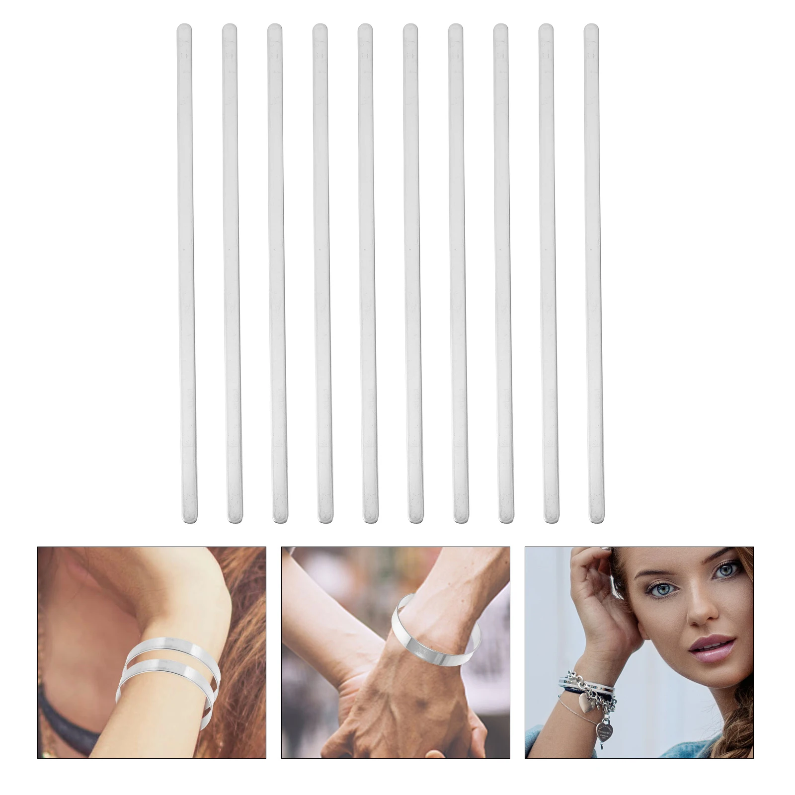 

10pcs Stainless Steel Cuff Bracelet Blanks Adjustable Engraving Diy Jewelry Making Accessories Custom Names Dates Wedding Gift