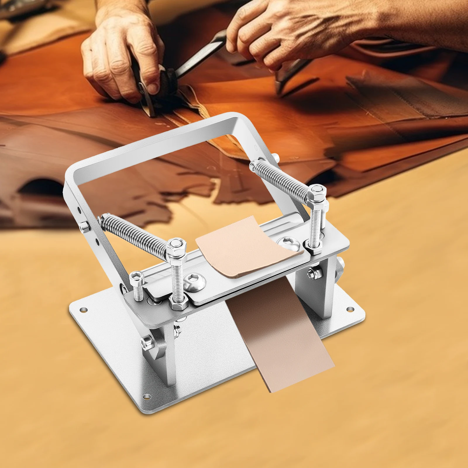 

Manual Peeling Machine, Leather Tools, Hand Operated, 304 Stainless Steel, Heavy Duty, Long-lasting, Leatherwork Equipment