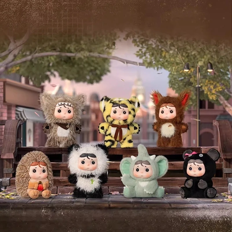 

Милый мультфильм аниме периферийные Silly And Fotten Animal City Series слепая коробка виниловая плюшевая кукла модный рюкзак игрушка-подвеска