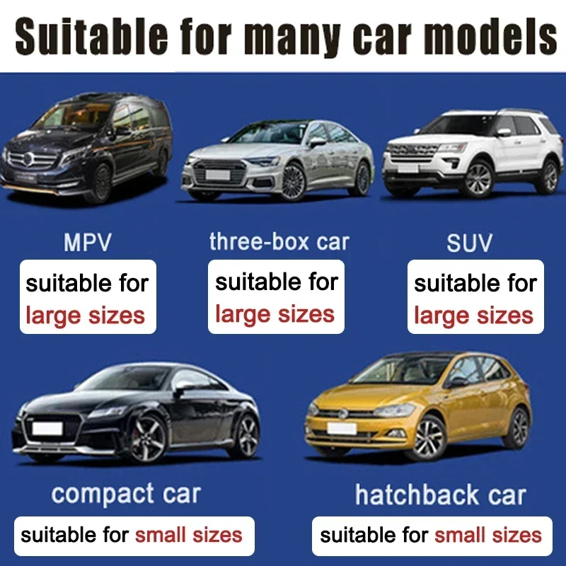 Car Sunshade Front Windshield Titanium Silver Thickened Shade Cover Foldable Sun Shade Interior UV Protection Accessories view 6