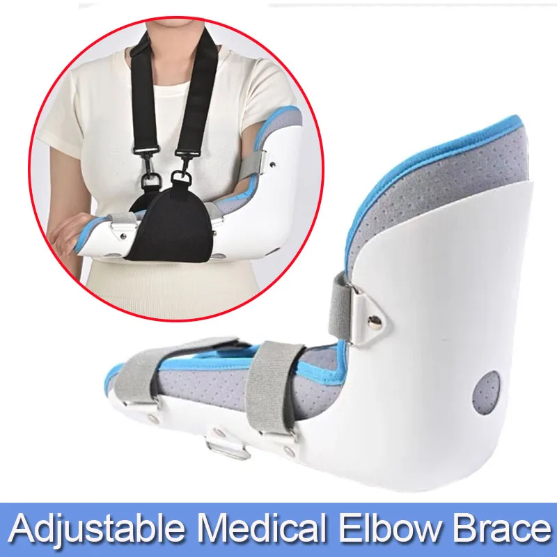 1Set Medical Adjustable Elbow Brace-Arm Support Immobilization Brace-For Postoperative Rehabilitation Relieve Pain