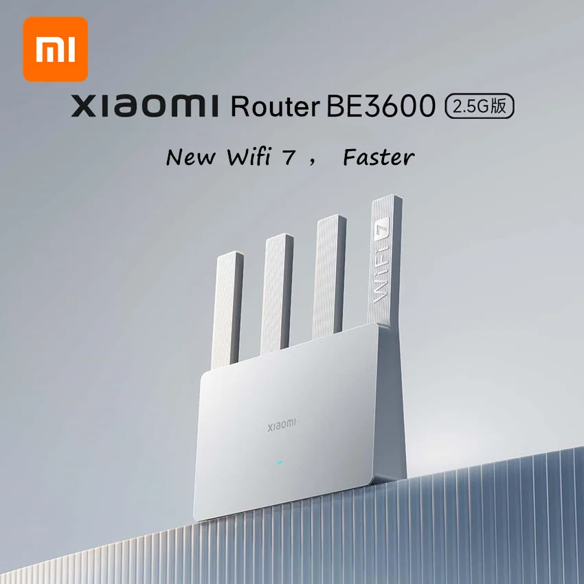 NEW Xiaomi BE3600 Router MLO Dual-Band WiFi 7 IPTV 2.5G High-End Ethernet Port Repeater VPN Mesh Networking Gaming Acceleration