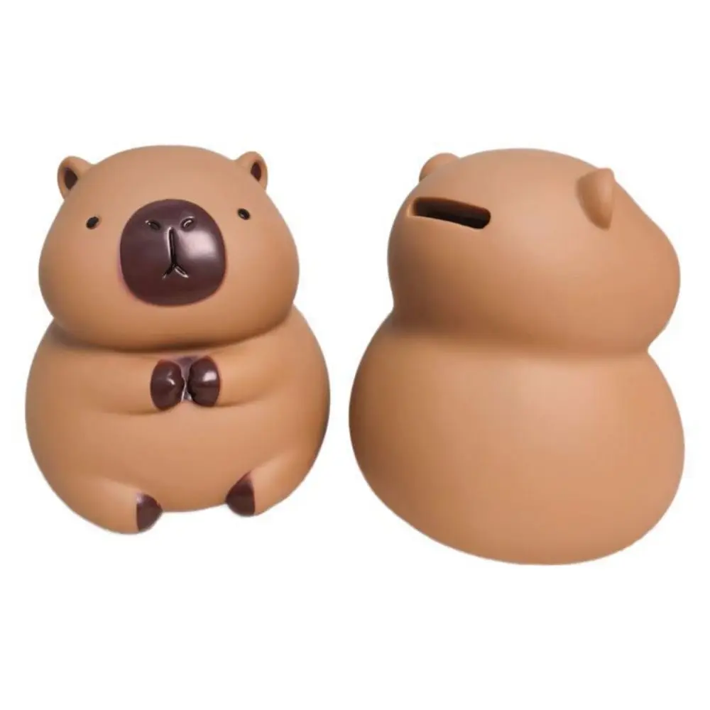 New Cartoon Vinyl Capybara Piggy Bank Decoration For Bedroom Animal Shaped Household Kid Money Banks Kids Capybara Coin Can