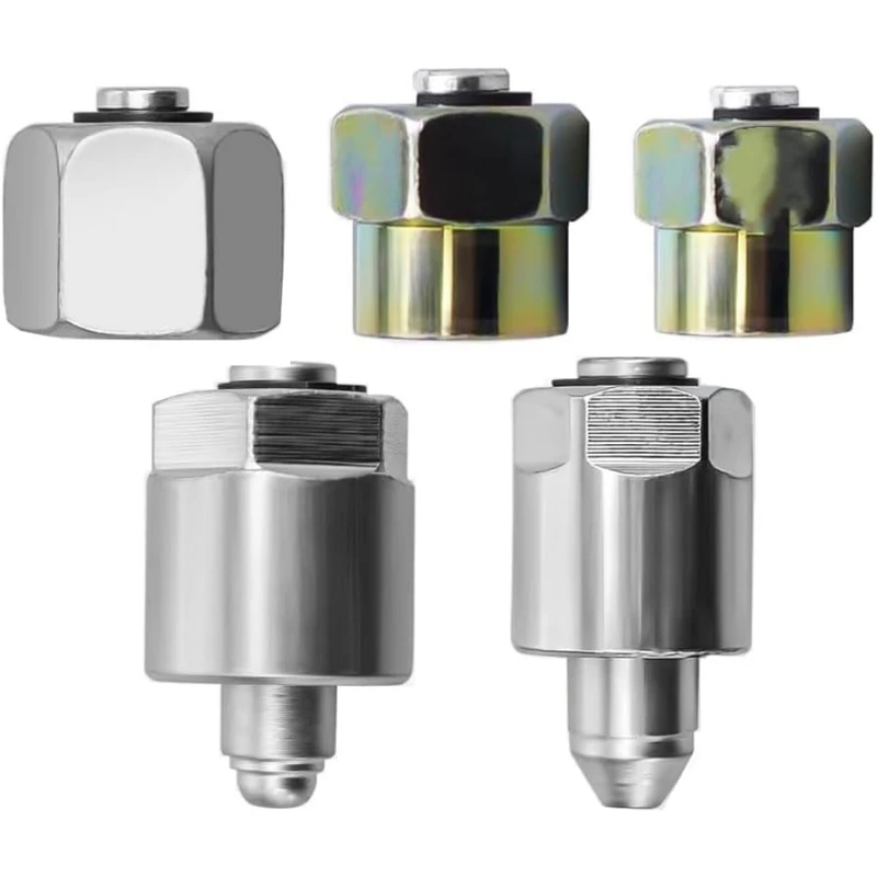 5 tapas de bloqueo de inyectores de combustible diésel de 12 mm, 14 mm, 16 mm, 18 mm, 20 mm para motores Cummins, Duramax y Powerstroke