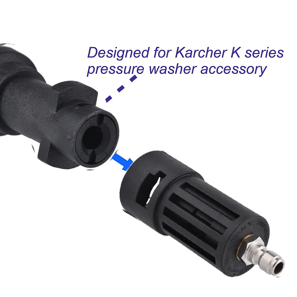 Pressure Washer Adaptor Female For 1/4" Quick Connect Wash Gun To Karcher K Lance Wand Accessory