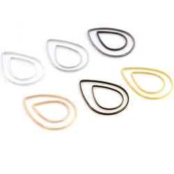 50pcs/Lot 20x15/22x30mm 6 Colors Plated Drop Copper Ring for Earrings findings Earwire Jewelry charms jewelry making Accessories