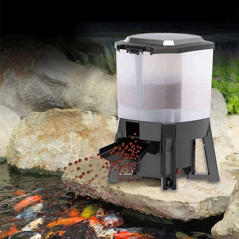 

SUNSUN Solar Fish KOI Pond Automatic Feeder CFF-206 Spray Type Feeding 6L Large Capacity Waterproof Moisture-proof Design