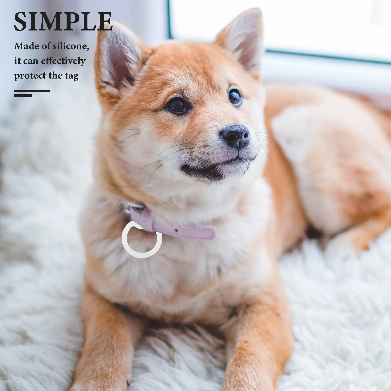 

6Pcs Glow in The Dark Silicone Dog Tag Protector Noise Dampening Ring Silent Pet Id Tag Cover Durable Flexible