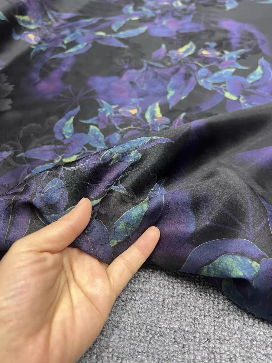 Real Silk Fabric Xiangyun Yarn Cheongsam Fabric