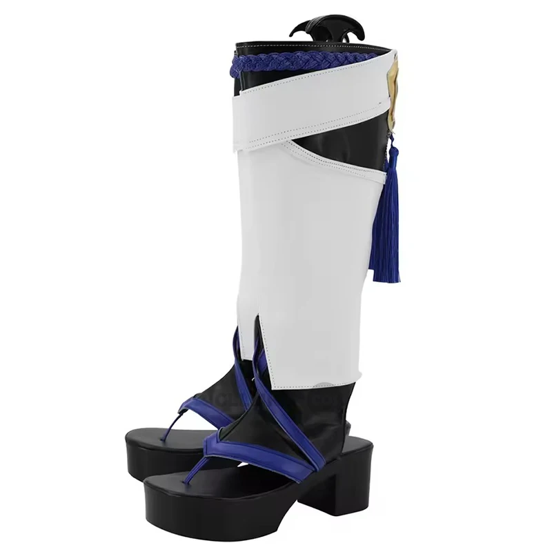 Genshin Impact Wanderer – chaussures de Cosplay, accessoires de Costume pour femmes, bottes en cuir PU, accessoires d'halloween