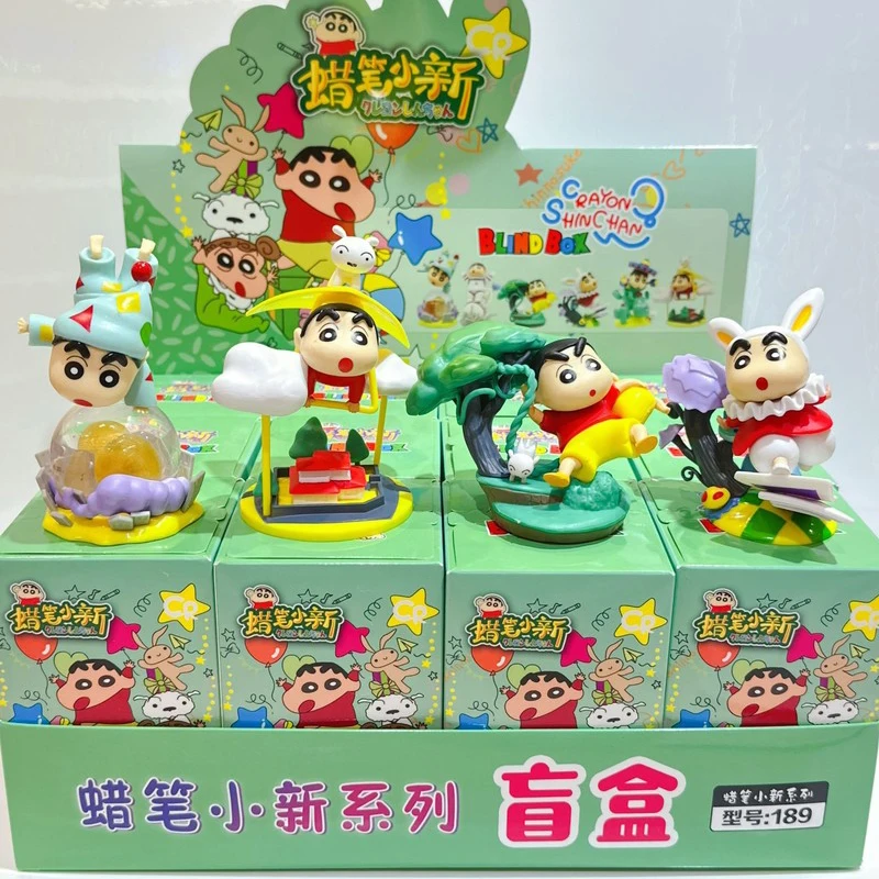 

Набор из 12 фигурок-сюрпризов серии Crayon Shin-Chan: милые настольные украшения, подарки на день рождения для детей
