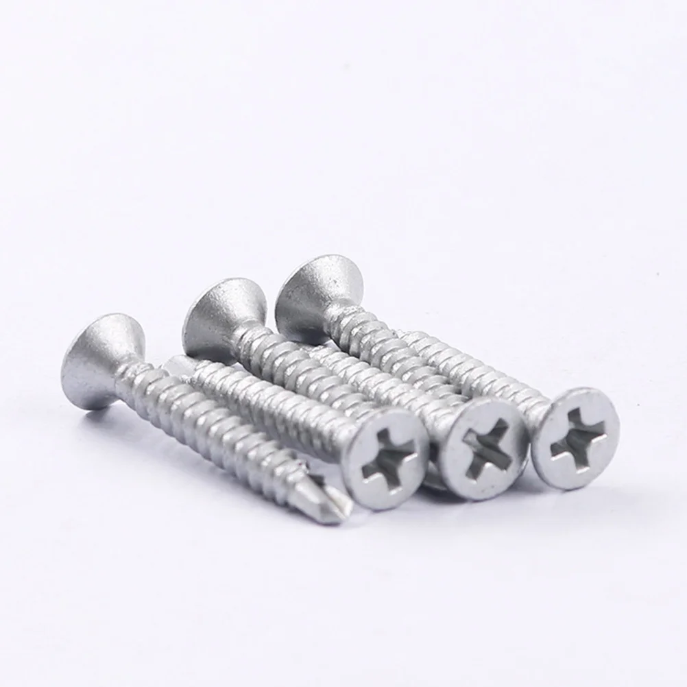 

Flat Head Cross Self Tapping Screw Assortment Kit Sturdy Carbon Steel Rustproof Corrosion Resistant Woodworking benches tables