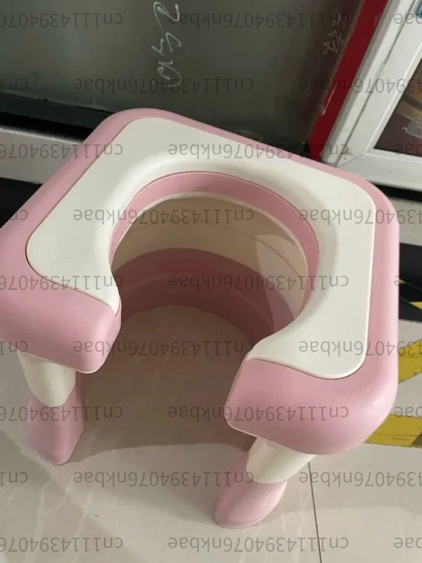 ポータブルプラスチック便器トイレスツールソフトシートバスルームビデチェア高齢者妊婦用