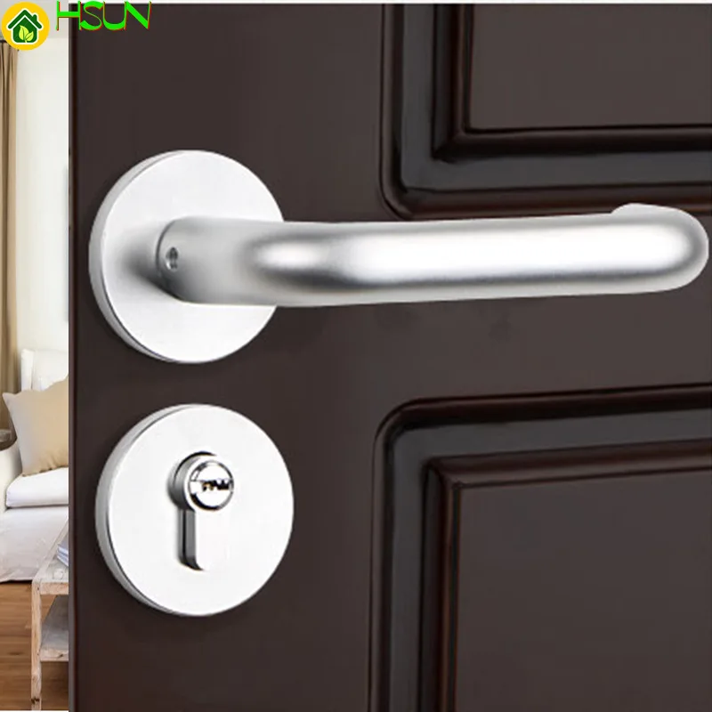 White Quality Goods Space Aluminum Alumina Lock Have Elegance Concise Apply Indoor Bedroom Toilet Etc. Land