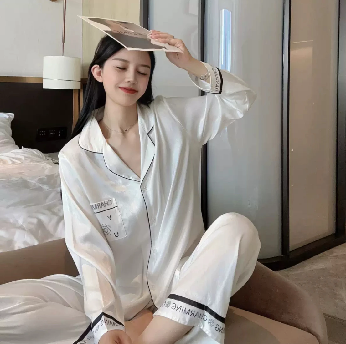 Luxury Collection | Senior Sense Ice Pajamas spring summer autumn temperament hot sale home suit women