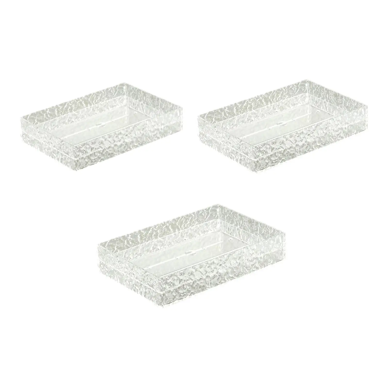 Acrylic Ice Sushi Plate Rectangle Luxury Serving Tray Cute Japanese Buffet Platter for Home Parties and Restaurant view 2
