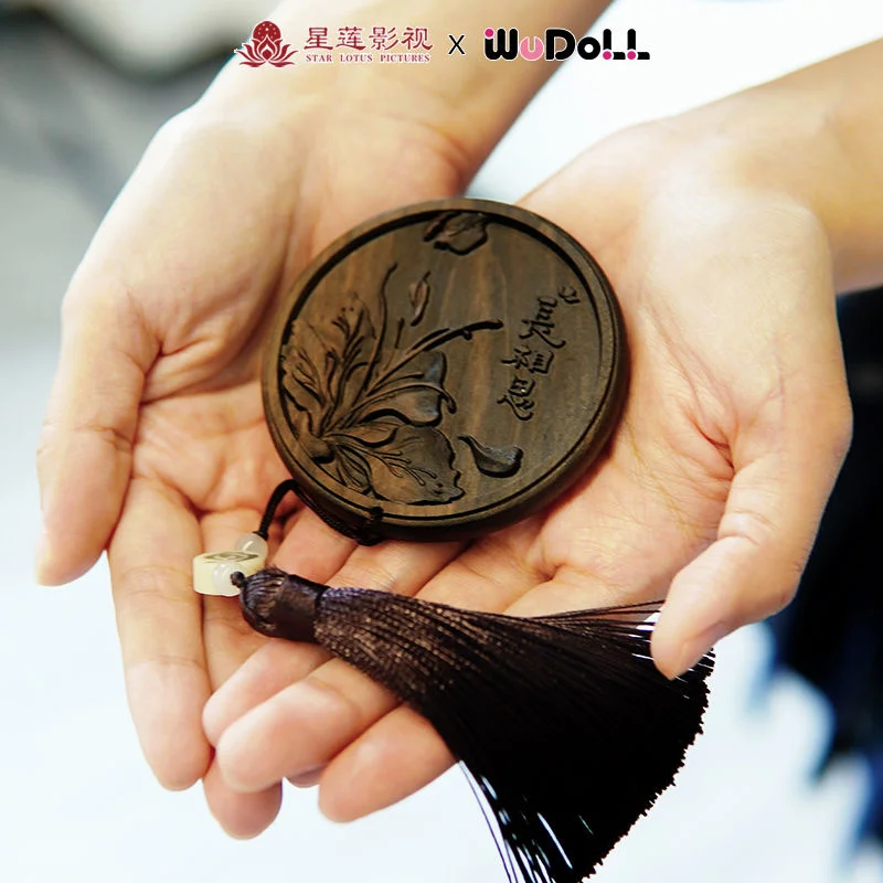 WUDOLL Authentic Chang Xiang Si TV Series Xiao Yao Xingxing Mirror Standing Around Photos Portable Carved Wooden Mirror