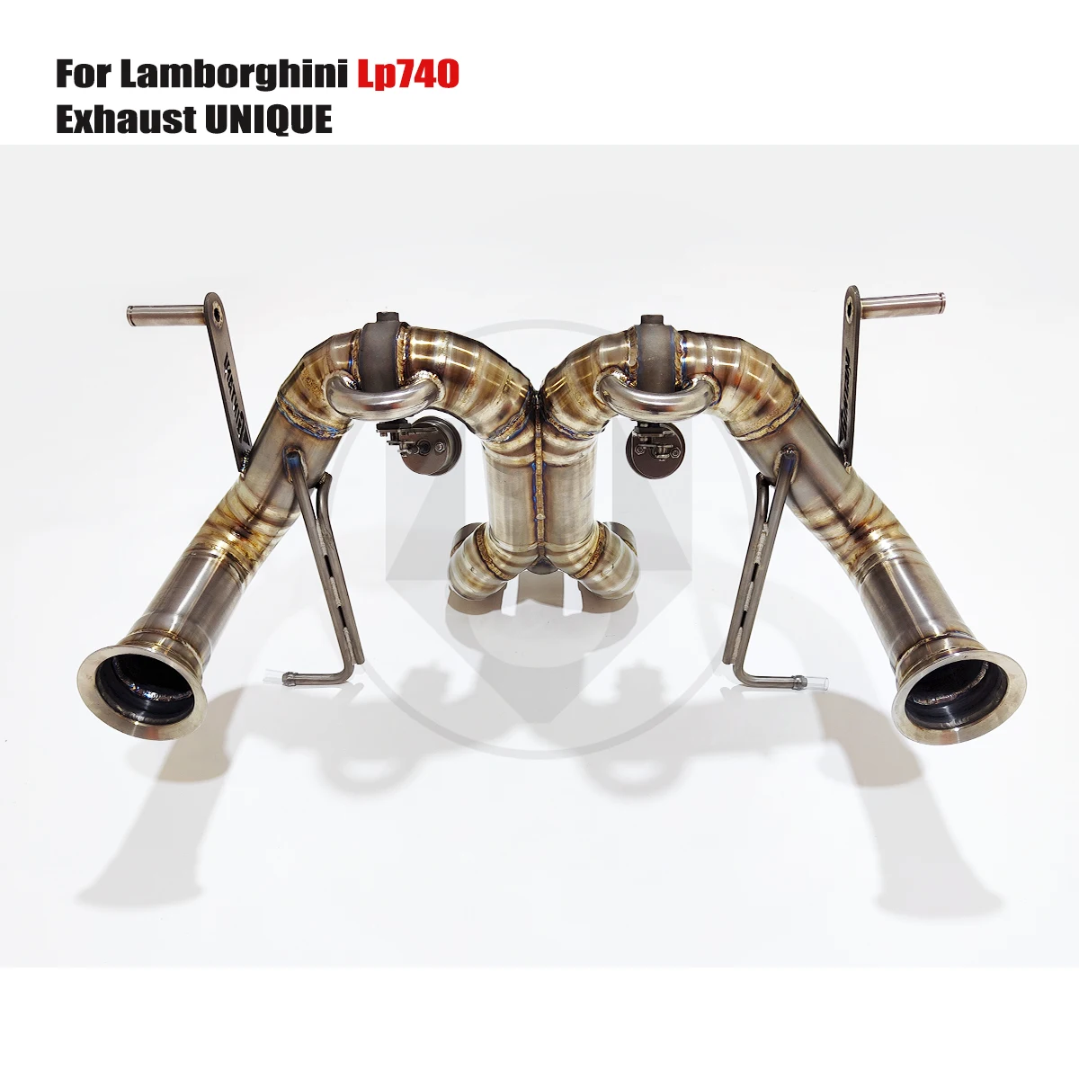 UNIQUE Designs Lamborghini Lp740 V12 6.5L TC4 titanium sports Valved  Exhaust System