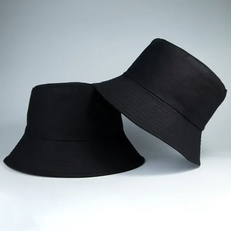 Classic Reversible Bucket Hats Man Women Cotton Fisherman Cap Girl Boy Daily Vacation Chapeau Bob Casquette Gorras image 3