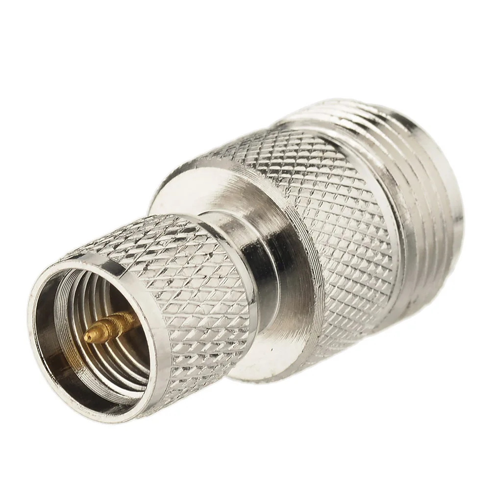 Superbat Mini-UHF Male to N-Type Female Straight Connector RF Coaxial Adapter