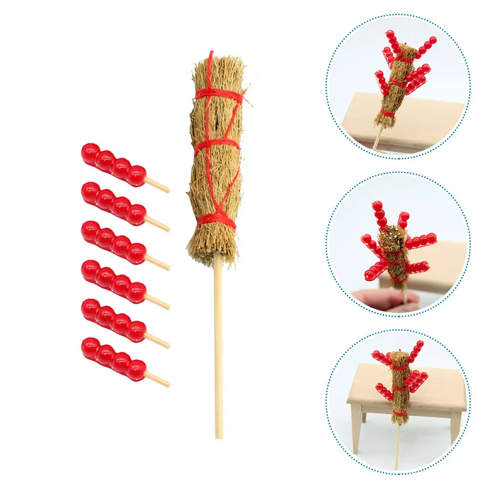 

1Set Mini Simulation Resin Candied Mini House Decor Realistic Gourds Miniature Food Scene Props