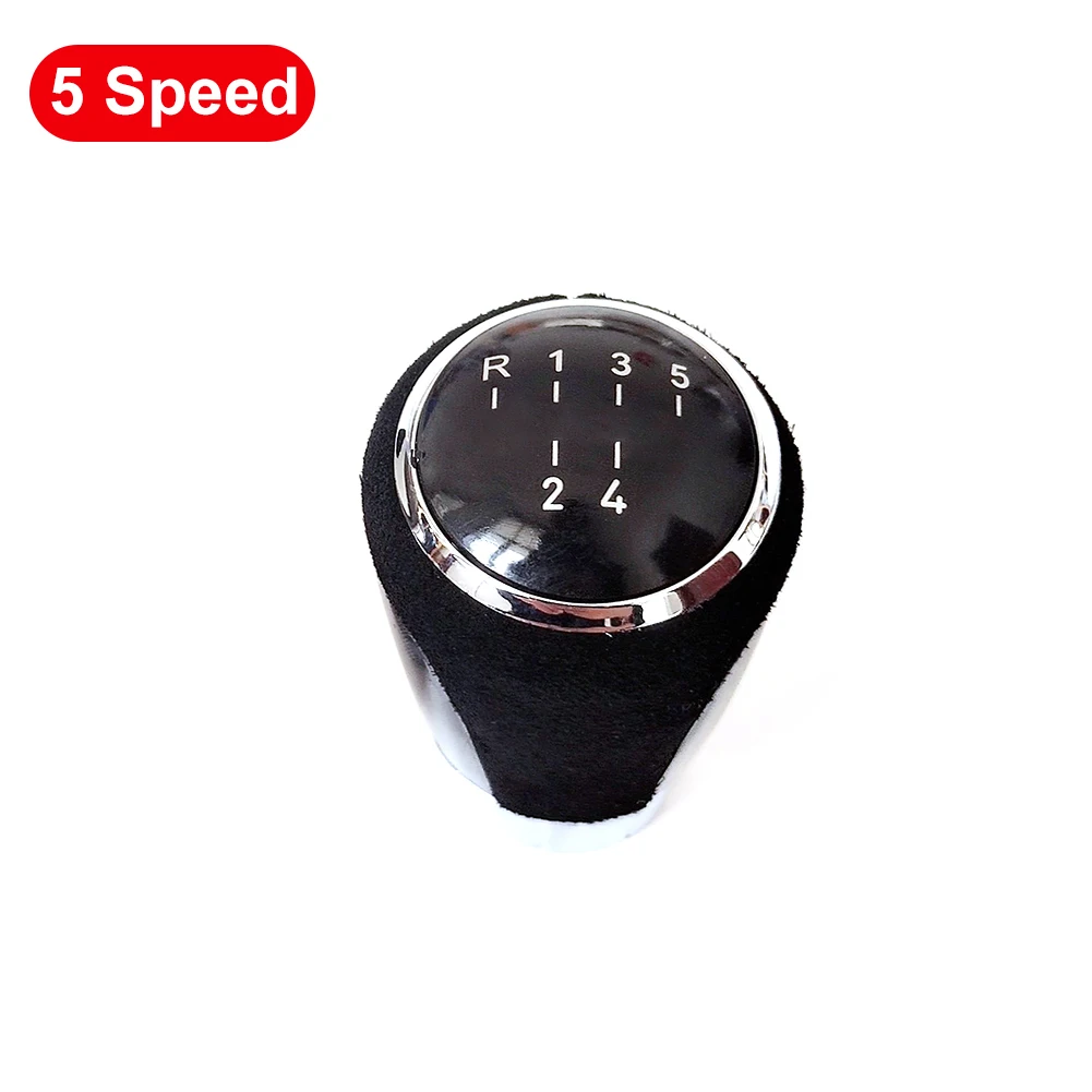 Gear Shift Knob PU Leather + PVC 5/6 Speed ​​Gear Shift Knob Auto Replacement Parts Fit for BMW E81 87 E46 E90 E91 E92