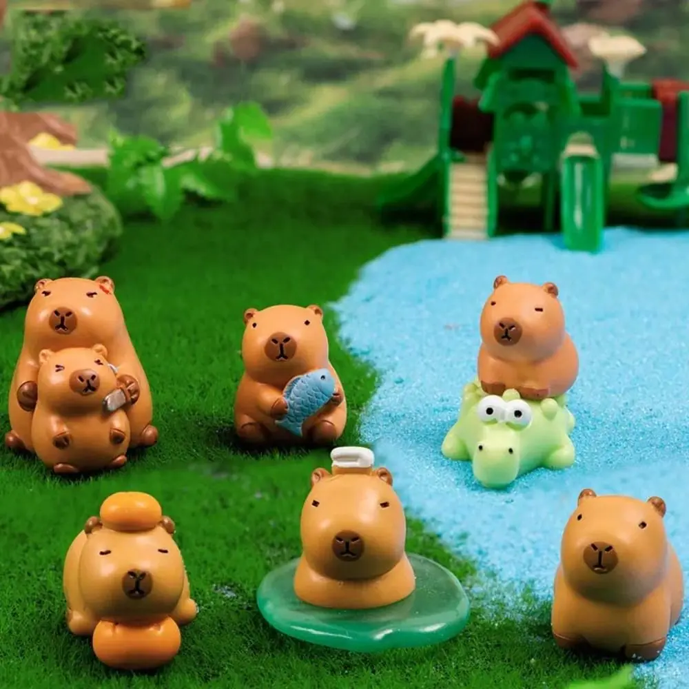 Capibara Capybara Animal Figure Toys, Modelo Simulação, Figuras Desenhos Animados