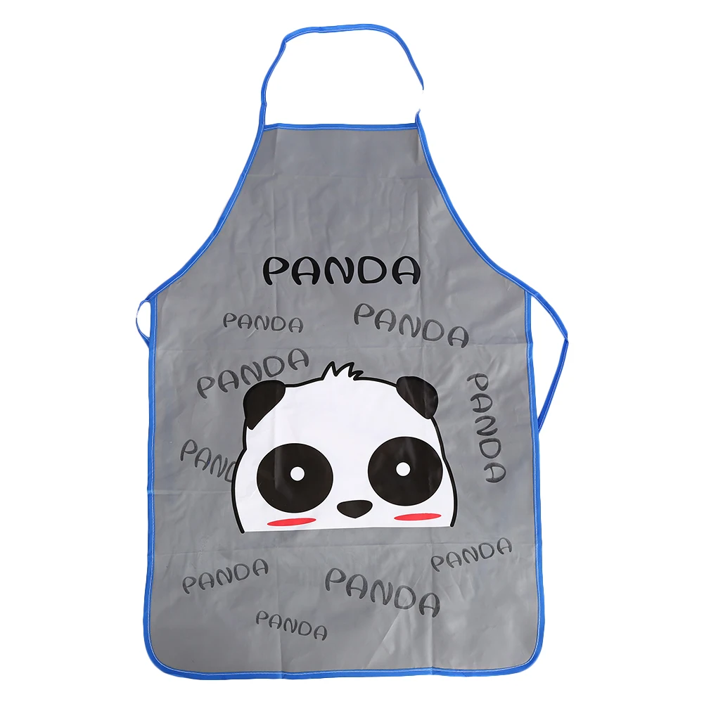 Lady Lovely Cartoon Aprons Waterproof Adjustable Aprons for Kitchen Restaurant Cooking Bib