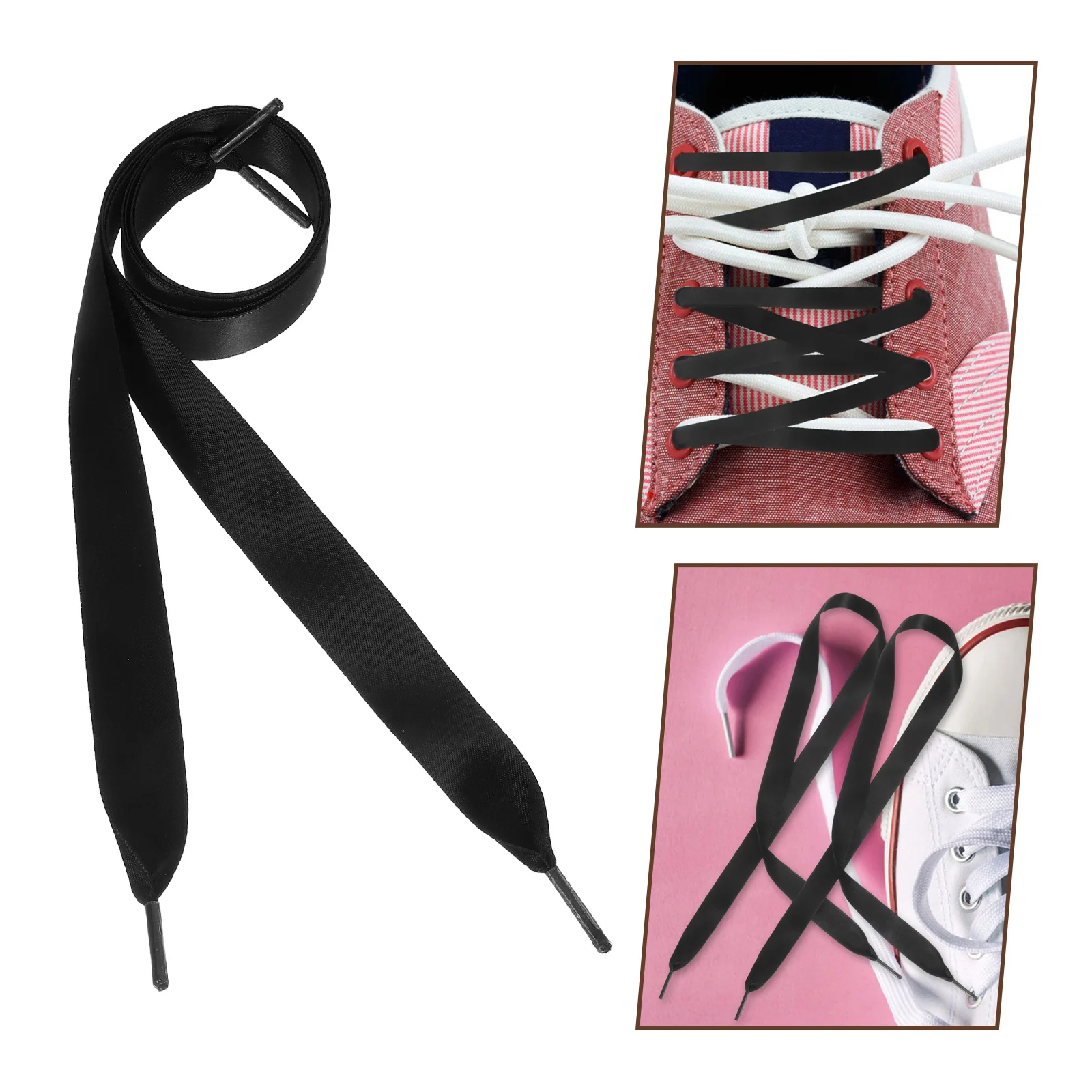 

0,7 м черная шелковая лента для обуви, кружевная плоская легкая обувь для обуви «сделай сам», декоративная лента, шнурки для женщин, спорт