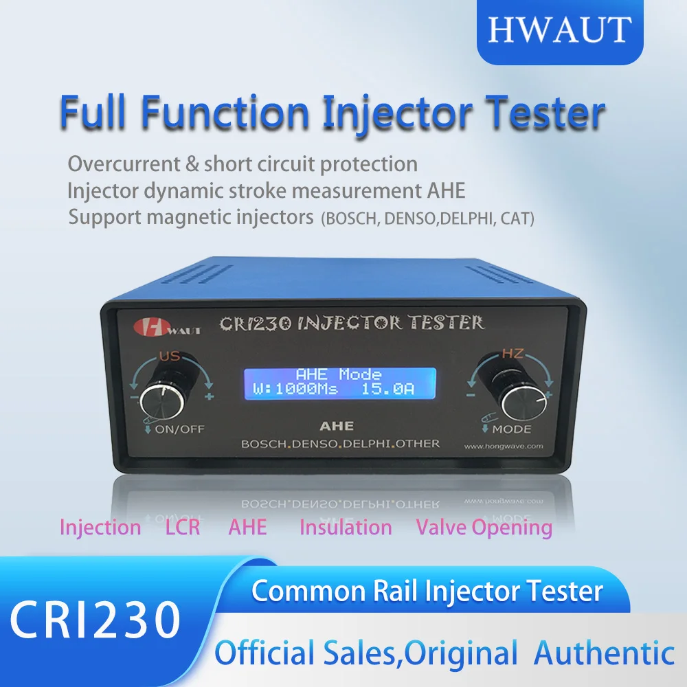 Diesel CRI230 Common Rail Injector Tester For BOSCH DENSO DELPHI CAT Injector Tester Electromagnetic With AHE Common Rail Tool