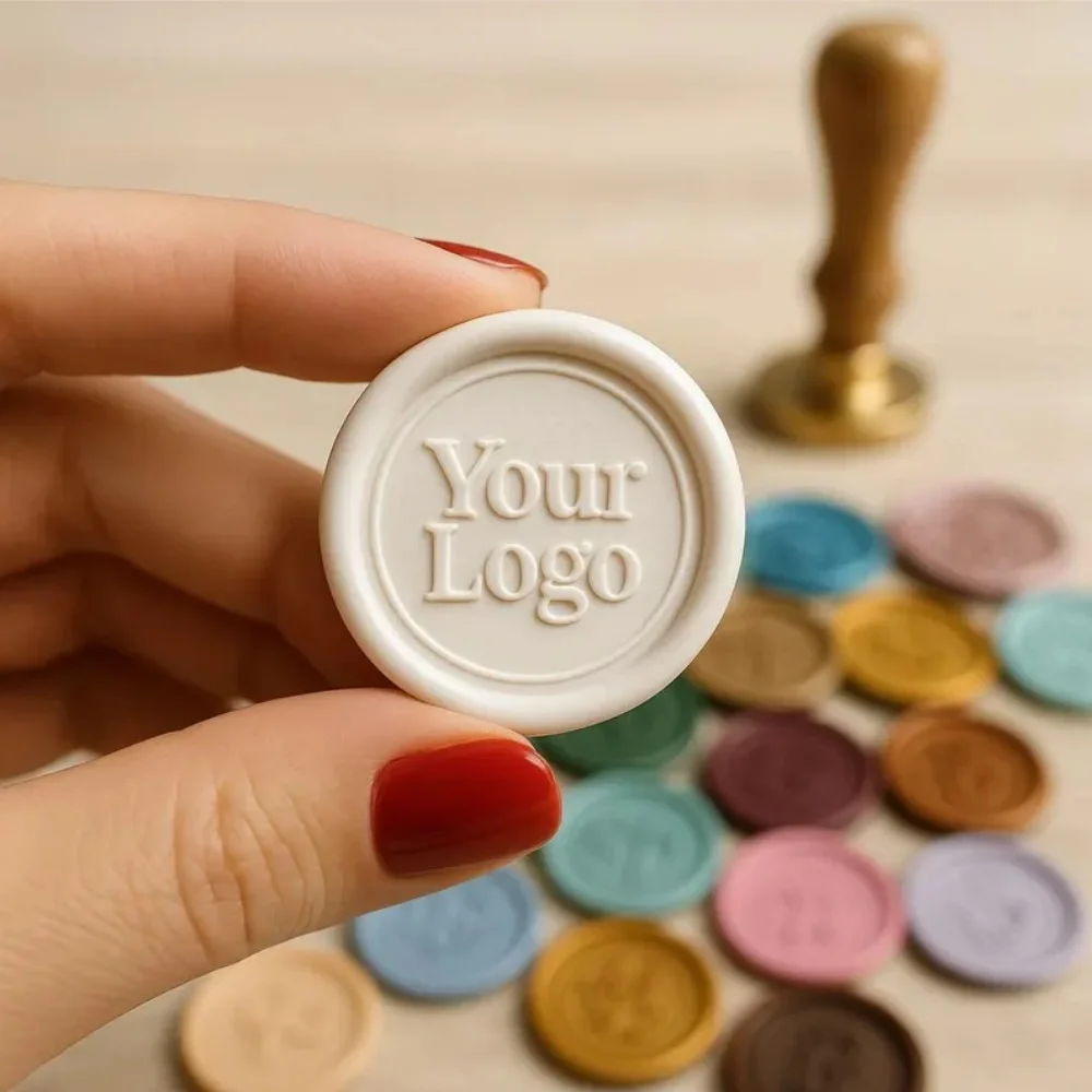50-300PCS Custom Wax Seal Sticker,37 Colors Wax Seals Self-Adhesive Backing,3CM Personalized Monogram Self Adhesive Wax Seals