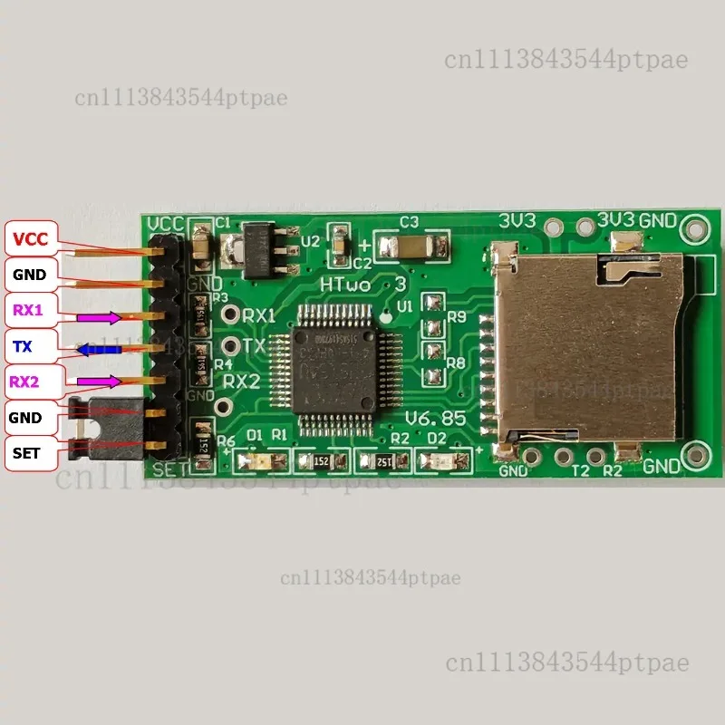 Serial Port Storage Module Tf/sd Card Clock Data Logger Microcontroller Read-write