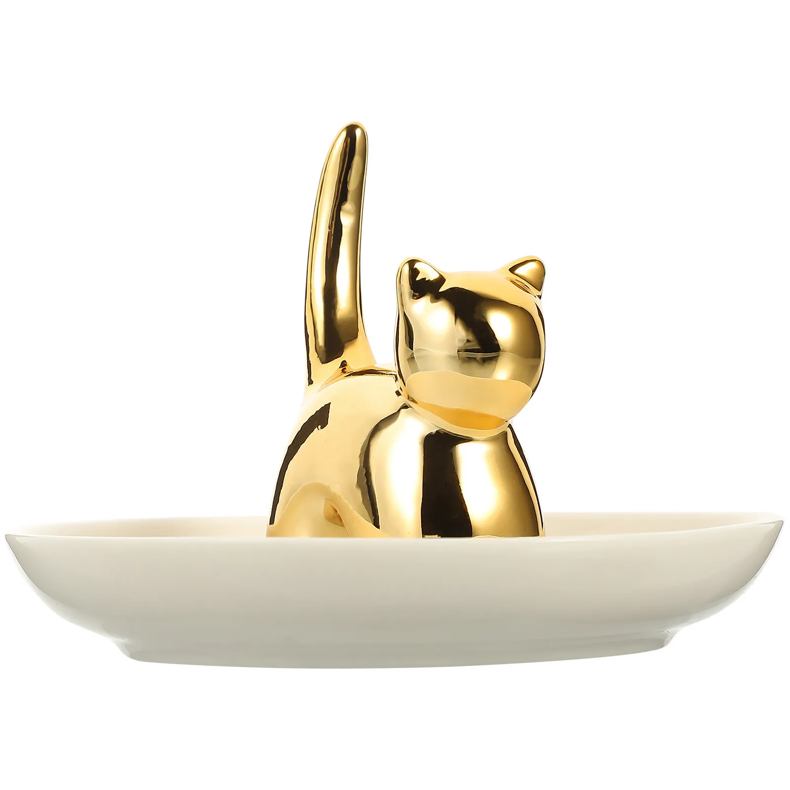 

Керамическая тарелка для хранения ювелирных изделий, настольный органайзер, поднос, декоративное блюдо для колец, керамический поднос для ювелирных изделий