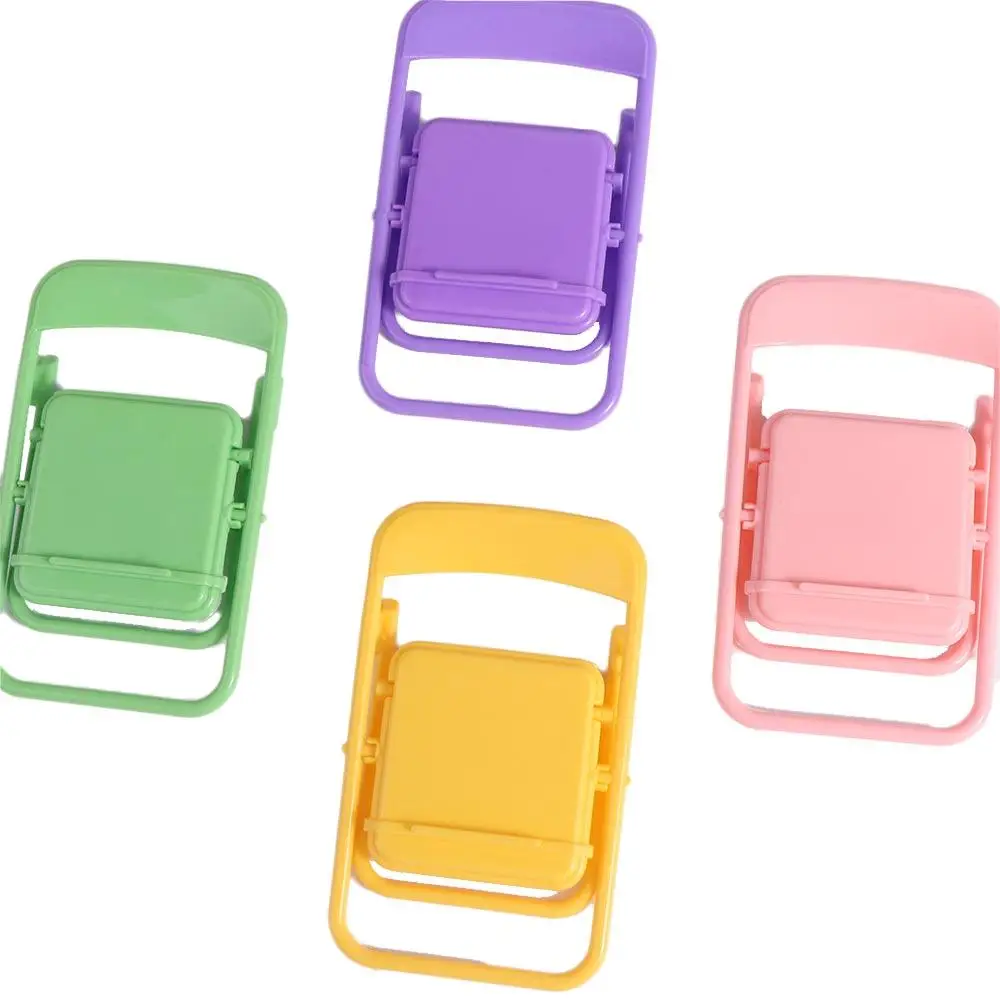 Süße Kunststoff Handy Halter Mini Stuhl Dekorative Mini Stuhl Telefon Ständer ABS Protable Mini Telefon Halter Männer