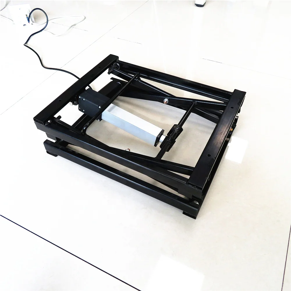 Customized Loading Weight Electric Lifting Table Bracket, Living Room Lifting Iron Frame Folding Stand