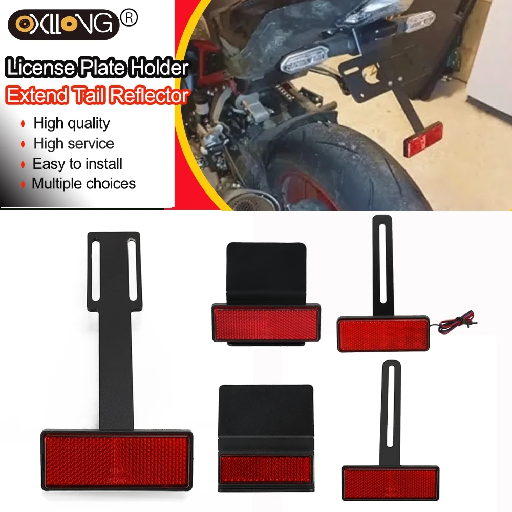 License Plate Extend Tail Reflector Motorcycle Fender Eliminator Access For Kawasaki Ninja 500 Ninja500 Eliminator 500 Z500 SE