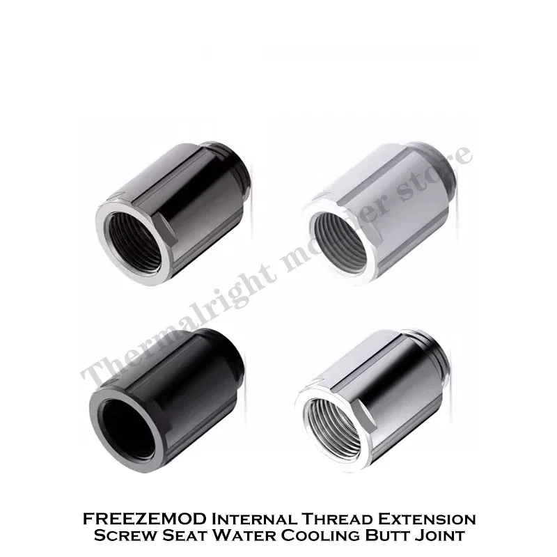 FREEZEMOD Accesorio de extensión de refrigeración por agua M-F Adaptador extensor niquelado Negro Plata Gris Blanco FYCLZ-M40-10