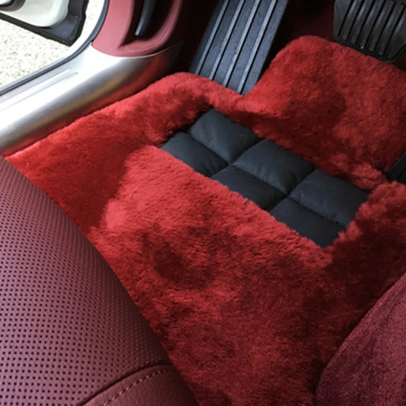 needle-punched 35mm thick car floor mats full set of 100%  pure wool waterproof, dustproof, non-slip, easy to clean,