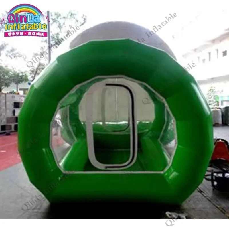 

Christmas Advertising Product Inflatable Snow Tube Tent, Inflatable Transparent Snow Ball With 2M Entrance